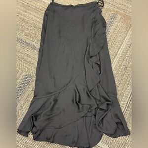 PAIGE Black Ruffle Skirt